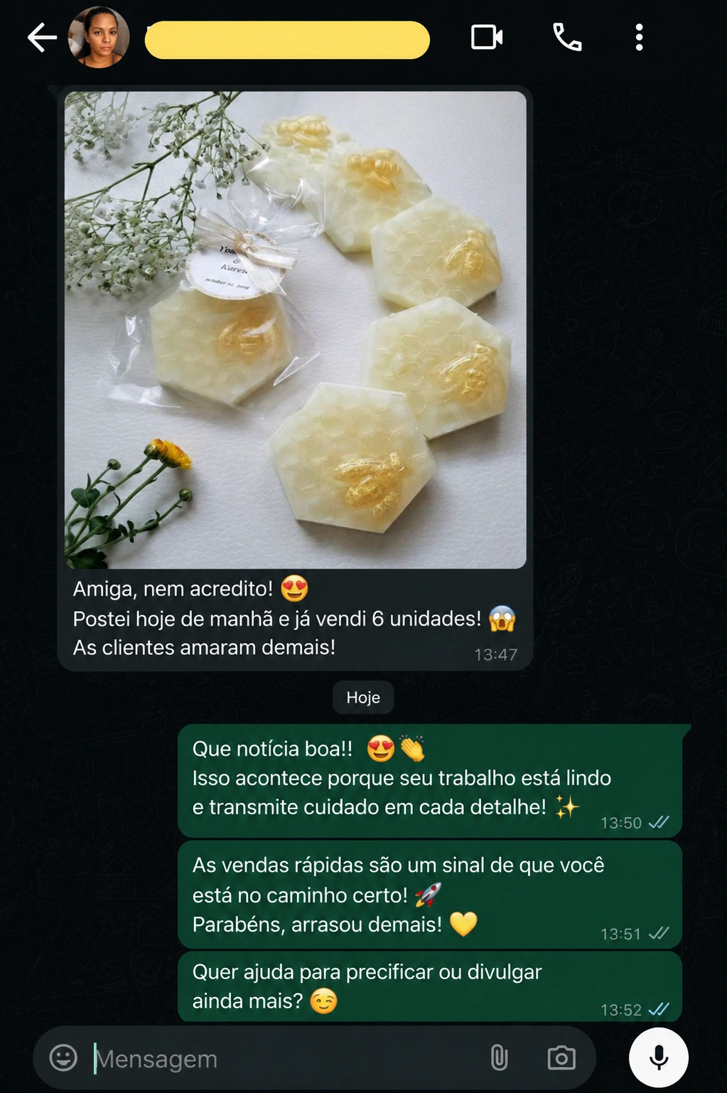Depoimento de aluna